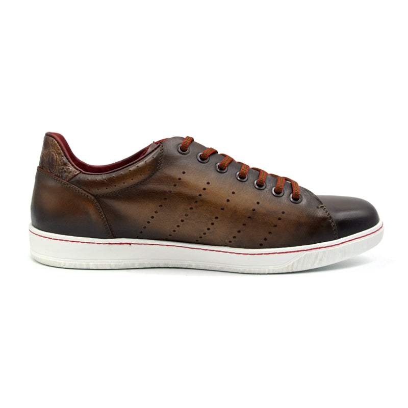 65-201-BRN RUSSO Burnished Italian Calfskin - Brown - Zelli Italia - Flyclothing LLC