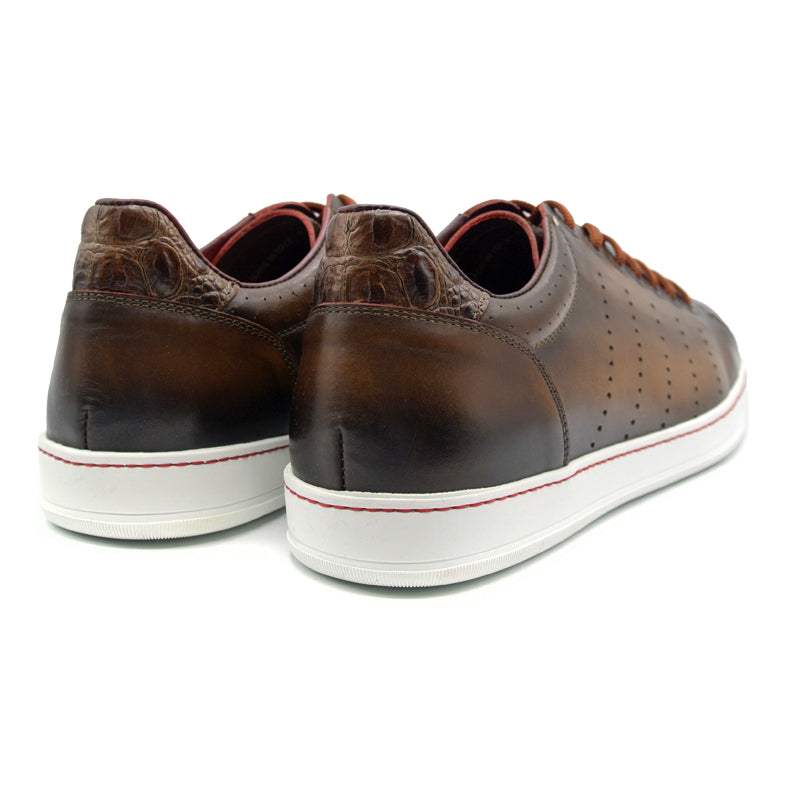 65-201-BRN RUSSO Burnished Italian Calfskin - Brown - Zelli Italia - Flyclothing LLC