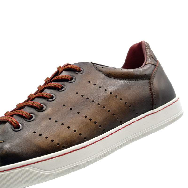 65-201-BRN RUSSO Burnished Italian Calfskin - Brown - Zelli Italia - Flyclothing LLC