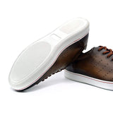 65-201-BRN RUSSO Burnished Italian Calfskin - Brown - Zelli Italia - Flyclothing LLC