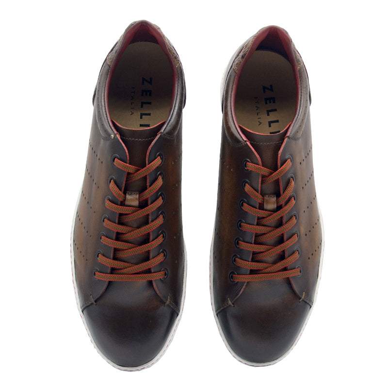 65-201-BRN RUSSO Burnished Italian Calfskin - Brown - Zelli Italia - Flyclothing LLC