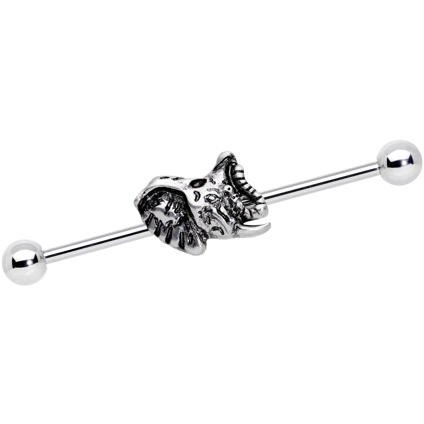14G Natures Own Design Elephant Industrial Barbell 38mm - BodyCandy - Flyclothing LLC