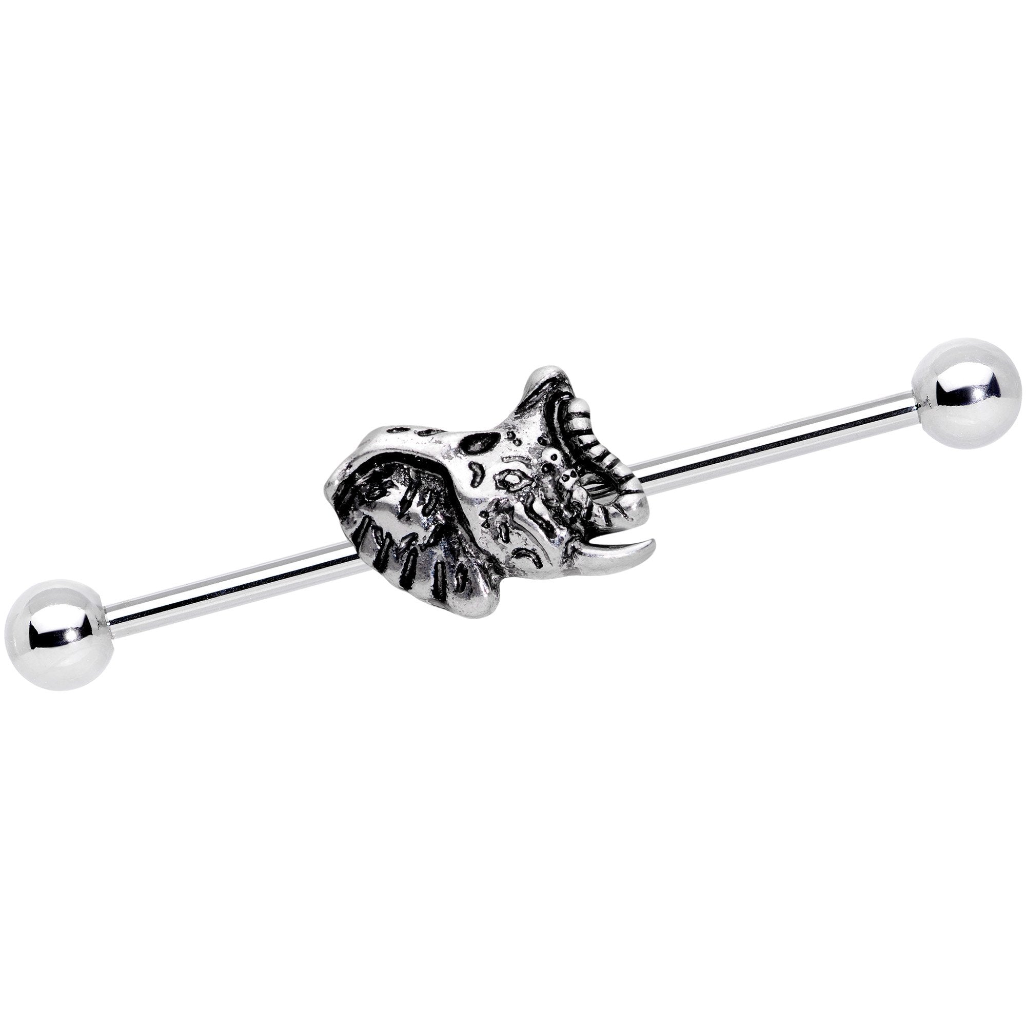 14G Natures Own Design Elephant Industrial Barbell 38mm - BodyCandy - Flyclothing LLC