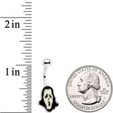 Scary Scream for Me Ghost Belly Ring - BodyCandy - Flyclothing LLC