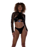Roma Costume 6483 Vinyl Thong Back Shorts - Roma Costume