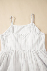 Stripe Square Neck Cami Dress with Pockets - Trendsi - Flyclothing LLC