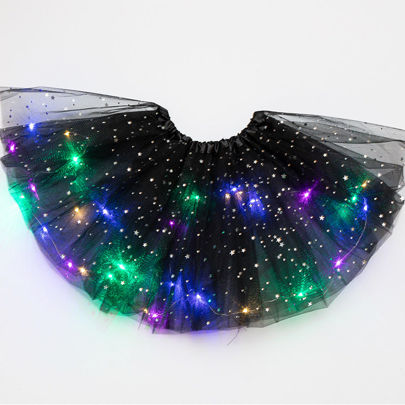 Magical & Luminous LED Princess Halloween Tutu Skirt Sequins Shiny Skirt - My Store - Flyclothing LLC