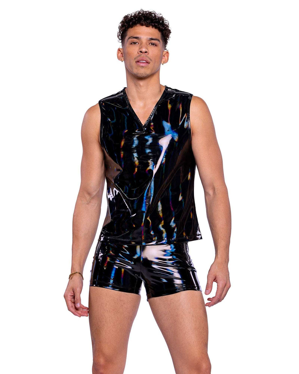 Roma Costume 6514 Vinyl with Iridescent Print Tank Top - Roma Costume