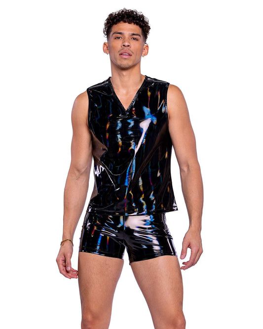 Roma Costume 6514 Vinyl with Iridescent Print Tank Top - Roma Costume - Flyclothing LLC
