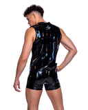 Roma Costume 6515 Vinyl with Iridescent Print Shorts - Roma Costume