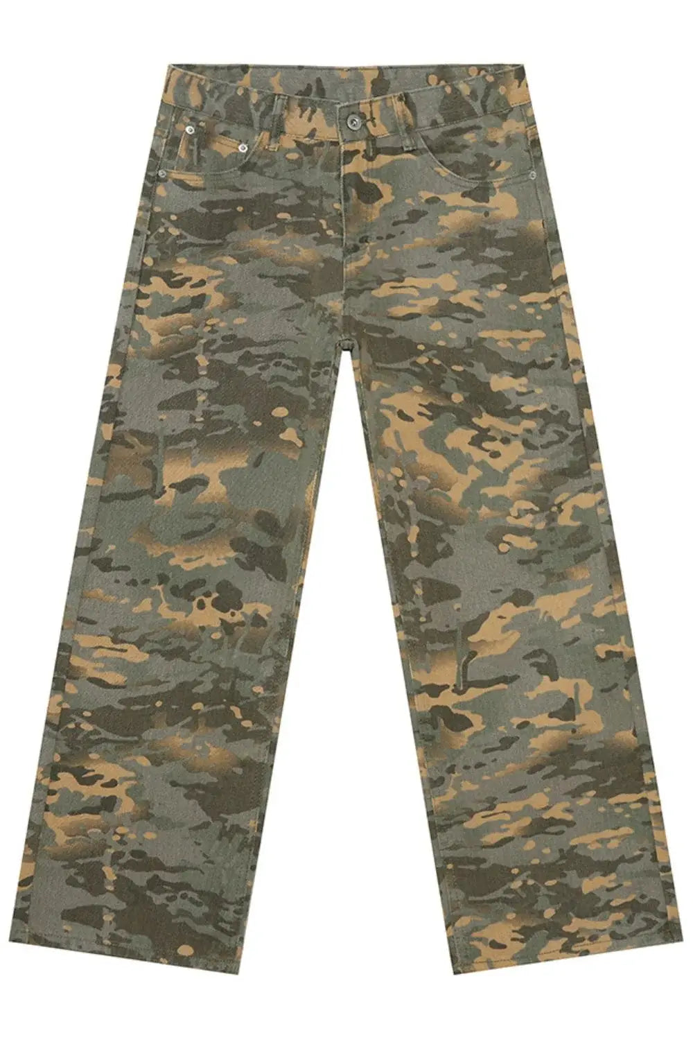 Camouflage Jeans with Pockets - Trendsi - Flyclothing LLC