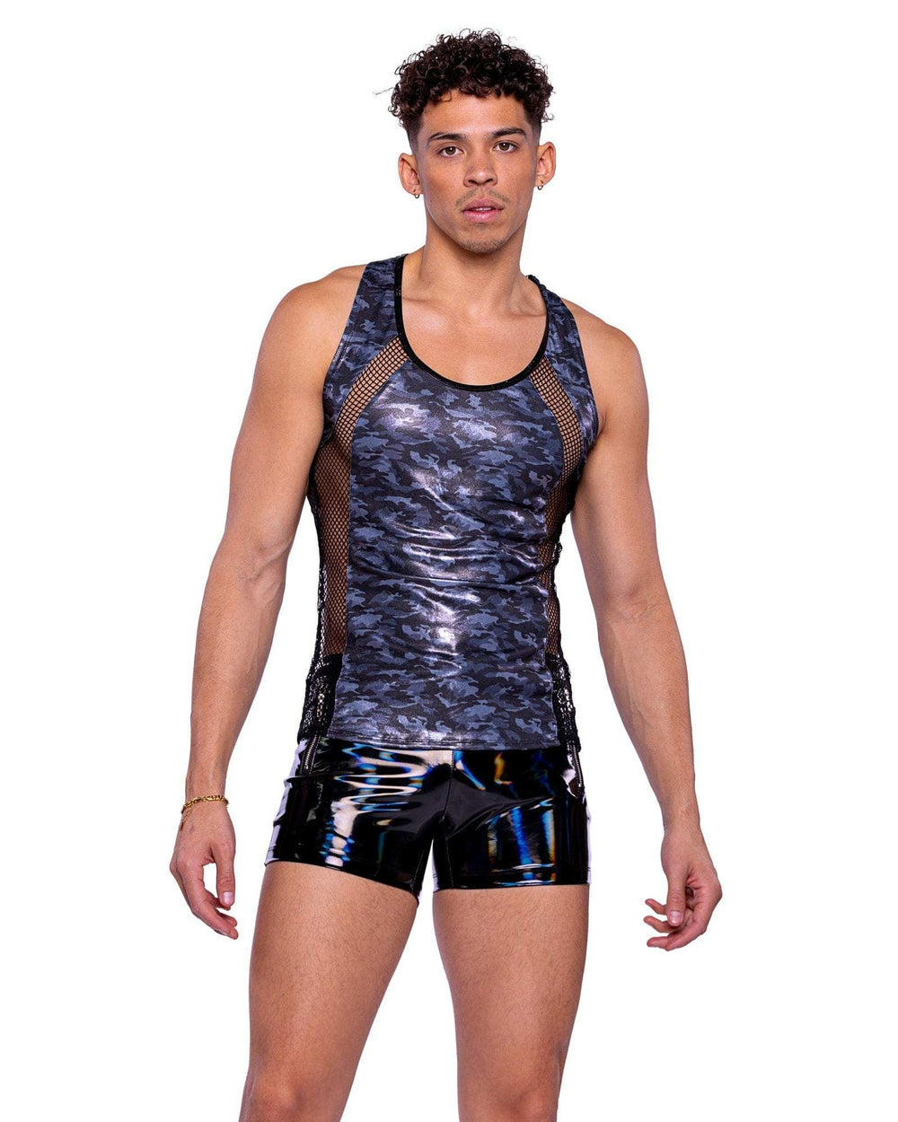 Roma Costume 6515 Vinyl with Iridescent Print Shorts - Roma Costume