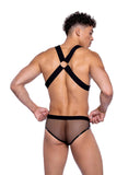 Roma Costume 6521 Elastic Harness with Stud Detail - Roma Costume