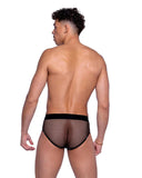 Roma Costume 6528 Shimmer Camouflage & Fishnet Zip-Up Briefs - Roma Costume