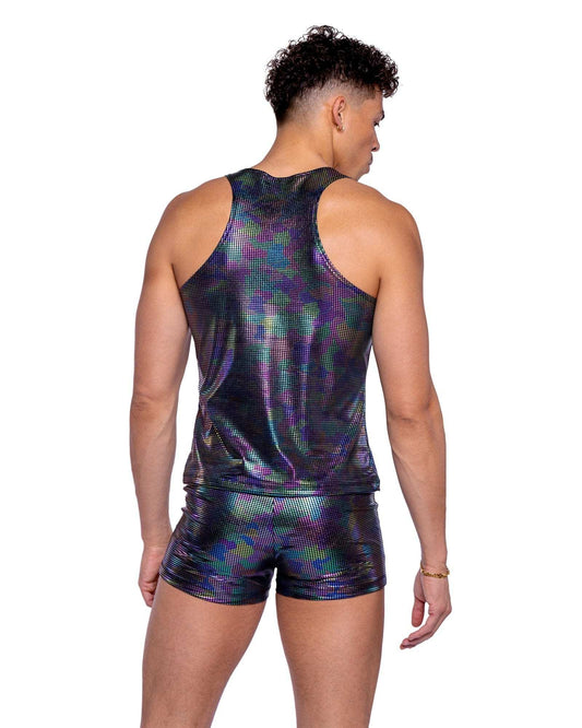 Roma Costume 6529 Rainbow Shimmer Camouflage Tank Top - Roma Costume - Flyclothing LLC