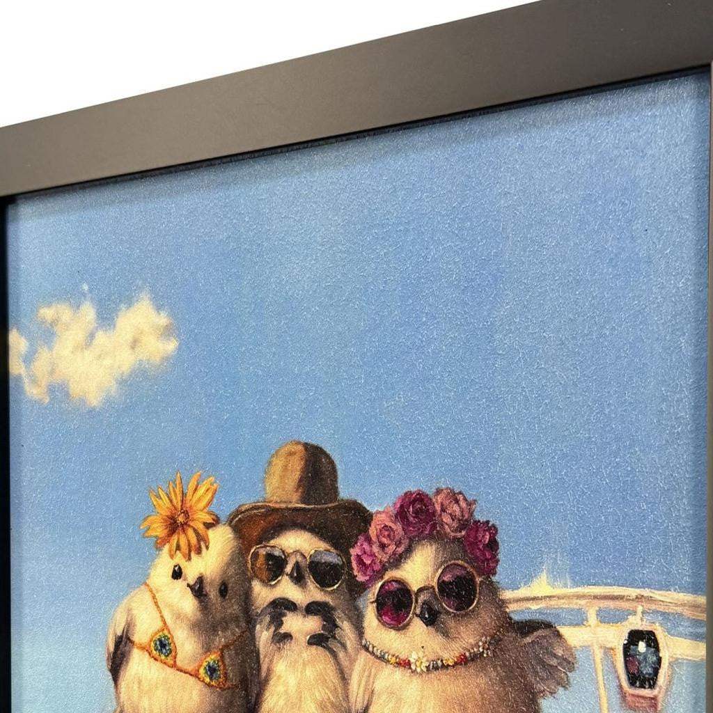 Bird Trio Black Framed Wall Art - Homeroots - Flyclothing LLC