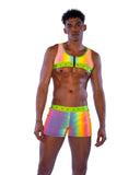 Roma Costume 6536 Reflective Shorts with Stud Details - Roma Costume