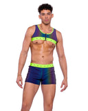 Roma Costume 6536 Reflective Shorts with Stud Details - Roma Costume