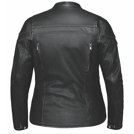 Harley - Ladies Premium Leather Jacket - Unik Just for Bikers - Flyclothing LLC