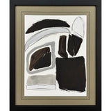 Modern Abstract Graphic Shapes Black Framed Wall Art - Homeroots - Flyclothing LLC