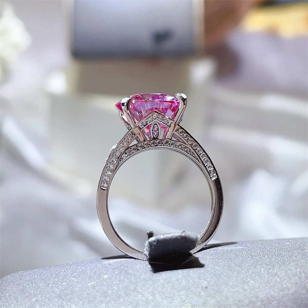 5 Carat Moissanite 925 Sterling Silver Ring - Trendsi - Flyclothing LLC