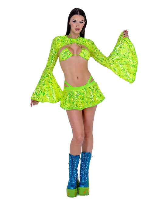Roma Costume 6414 Sequin Flare Skirt - Roma Costume - Flyclothing LLC