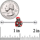 14G Red Santa Claus Industrial Barbell 38mm - BodyCandy - Flyclothing LLC