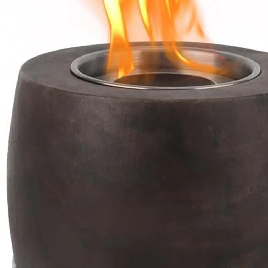 5" Black And White Bioethanol Portable Tabletop Firepit - Homeroots - Flyclothing LLC