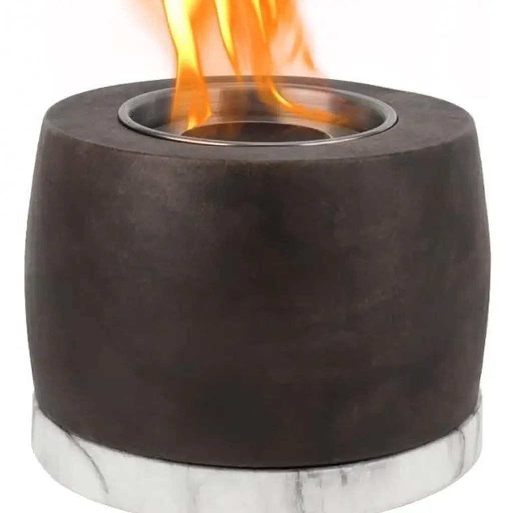5" Black And White Bioethanol Portable Tabletop Firepit - Homeroots - Flyclothing LLC