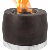 5" Black And White Bioethanol Portable Tabletop Firepit - Homeroots - Flyclothing LLC