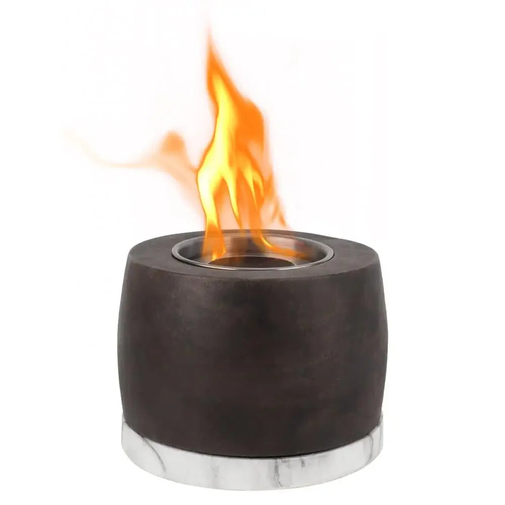 5" Black And White Bioethanol Portable Tabletop Firepit - Homeroots - Flyclothing LLC