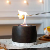 5" Black And White Bioethanol Portable Tabletop Firepit - Homeroots - Flyclothing LLC