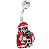 Clear Gem Christmastime Little Santa Claus Belly Ring - BodyCandy - Flyclothing LLC