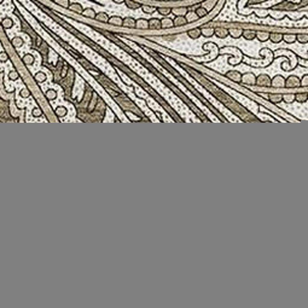 3' X 5' Chocolate And Ivory Paisley Washable Area Rug With UV Protection - HomeRoots - Flyclothing LLC