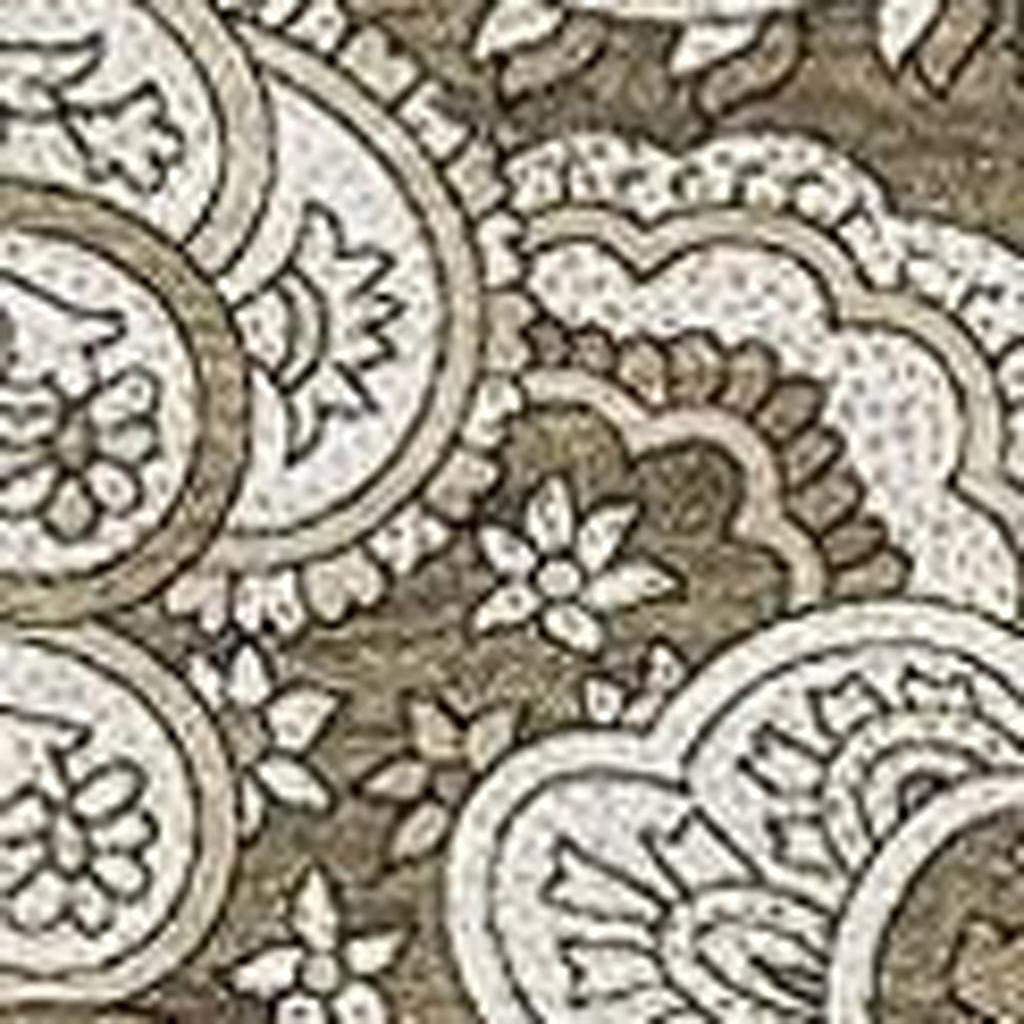 9' X 12' Chocolate And Ivory Paisley Washable Area Rug With UV Protection - HomeRoots - Flyclothing LLC