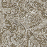 10' X 14' Chocolate And Ivory Paisley Washable Area Rug With UV Protection - HomeRoots - Flyclothing LLC
