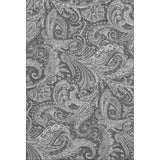 3' X 5' Gray And Ivory Paisley Washable Area Rug With UV Protection - HomeRoots - Flyclothing LLC