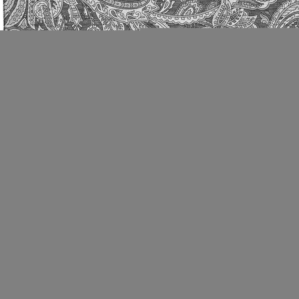 8' X 10' Gray And Ivory Paisley Washable Area Rug With UV Protection - HomeRoots - Flyclothing LLC
