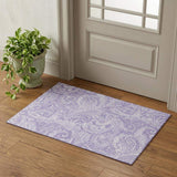3' X 5' Lavender And Ivory Paisley Washable Area Rug With UV Protection - HomeRoots - Flyclothing LLC