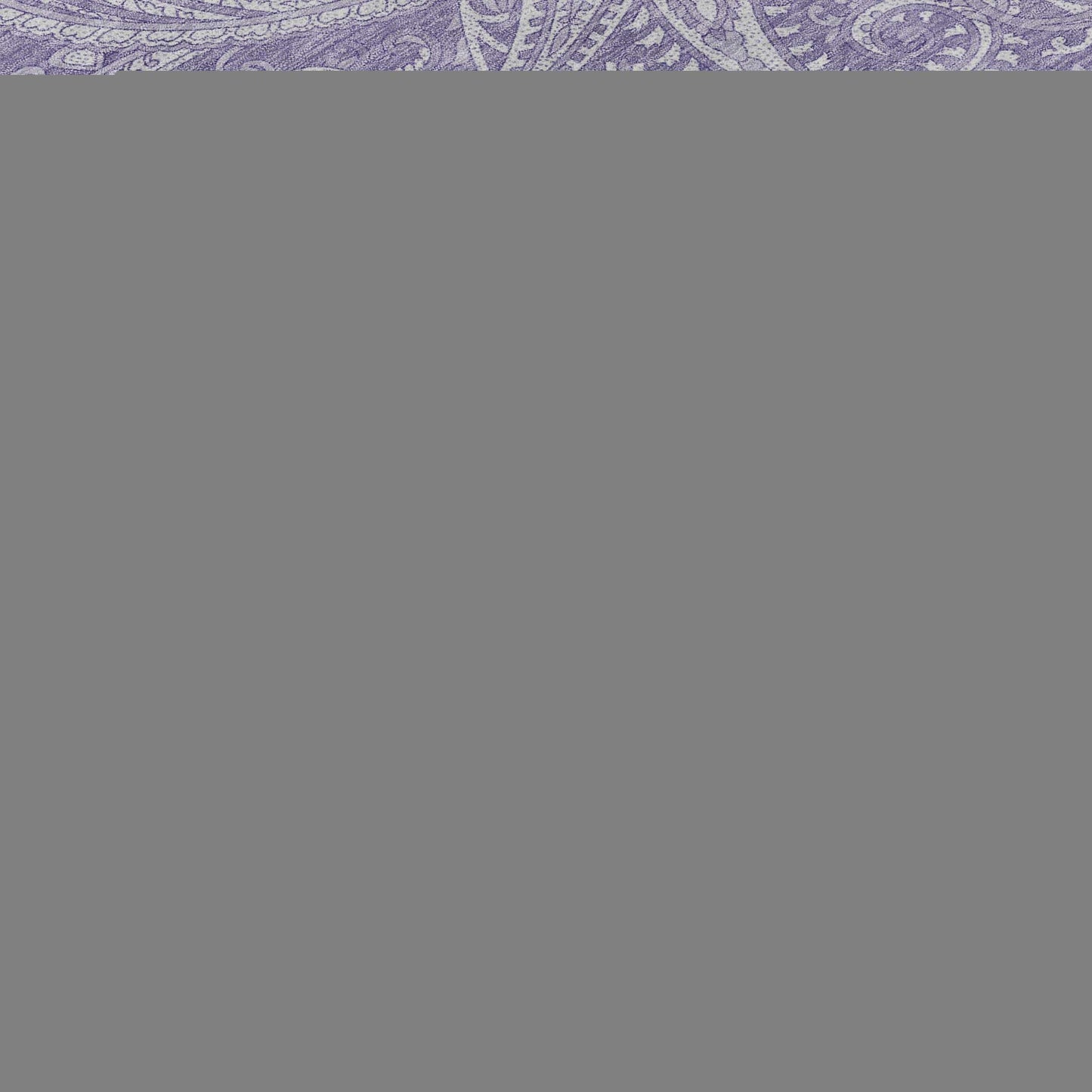 8' Lavender And Ivory Paisley Washable Round Rug With UV Protection - HomeRoots - Flyclothing LLC