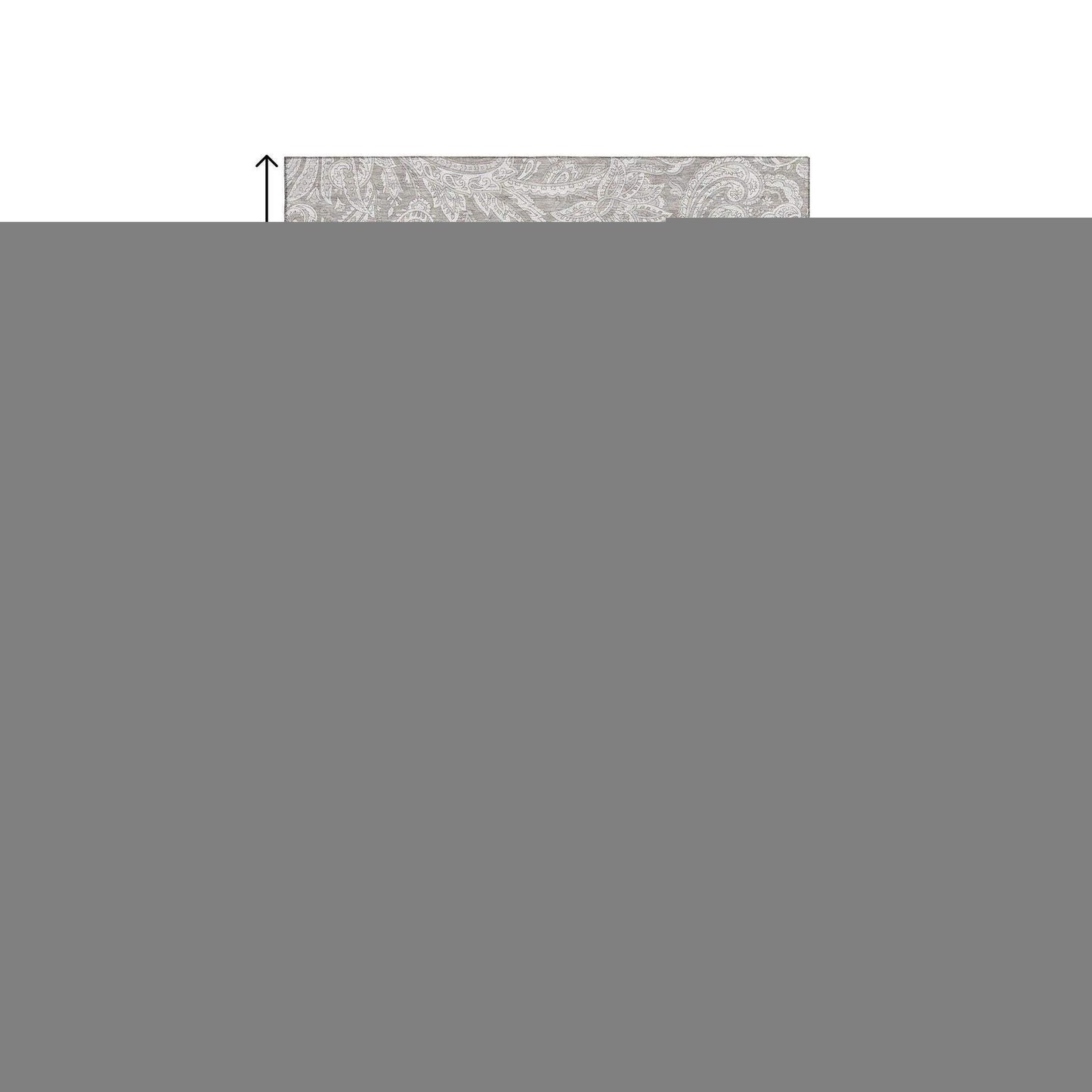 9' X 12' Taupe And Ivory Paisley Washable Area Rug With UV Protection - HomeRoots - Flyclothing LLC