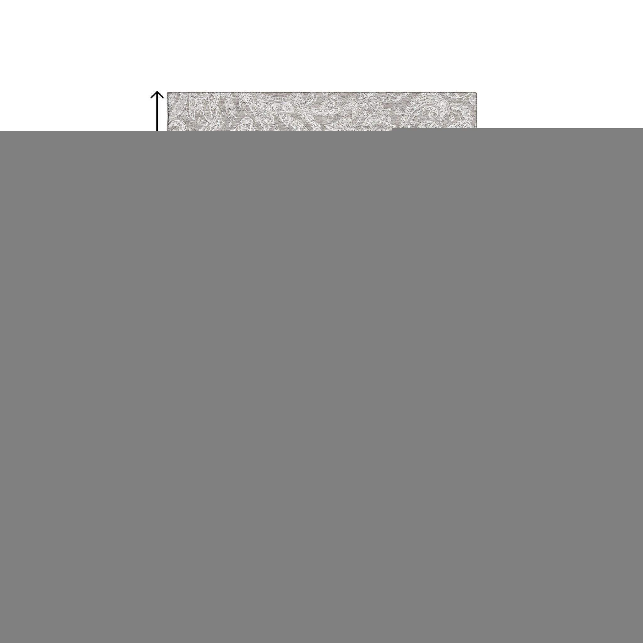 9' X 12' Taupe And Ivory Paisley Washable Area Rug With UV Protection - HomeRoots - Flyclothing LLC