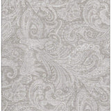 10' X 14' Taupe And Ivory Paisley Washable Area Rug With UV Protection - HomeRoots - Flyclothing LLC