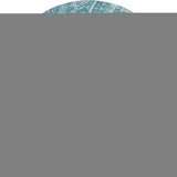 8' Turquoise And Ivory Paisley Washable Round Rug With UV Protection - HomeRoots - Flyclothing LLC