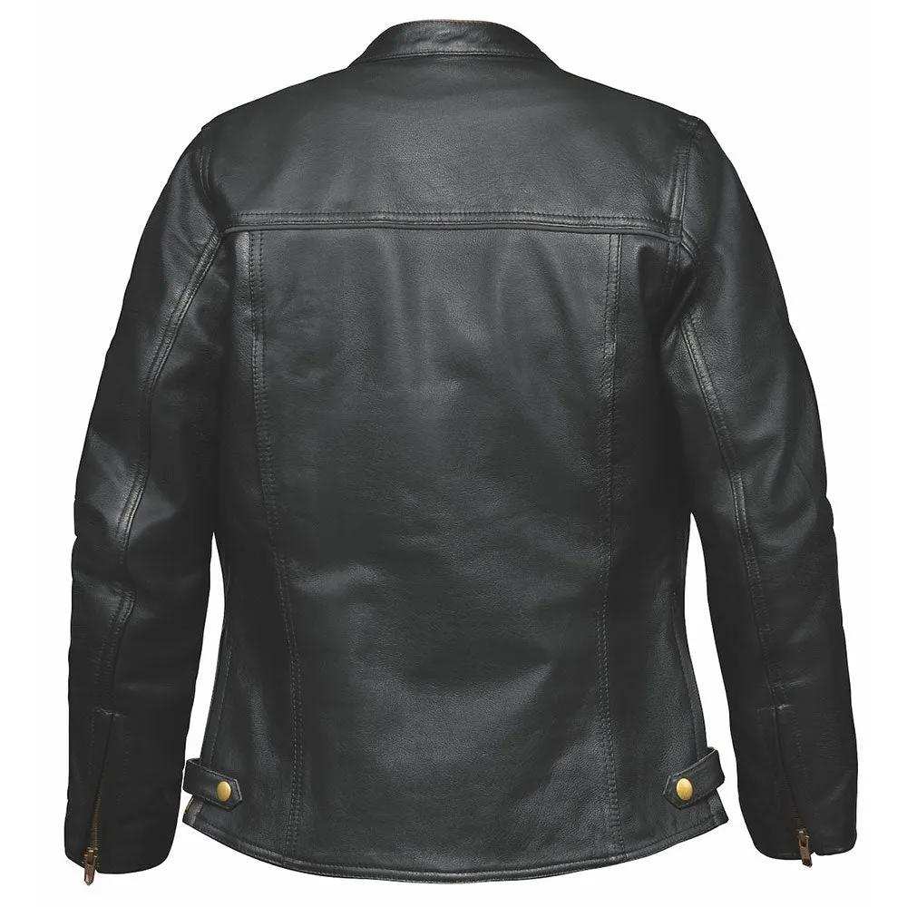 Rita - Ladies Premium Leather Jacket - Unik Just for Bikers - Flyclothing LLC