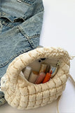 Quilted Puffy Removable Strap Crossbody Bag - Trendsi