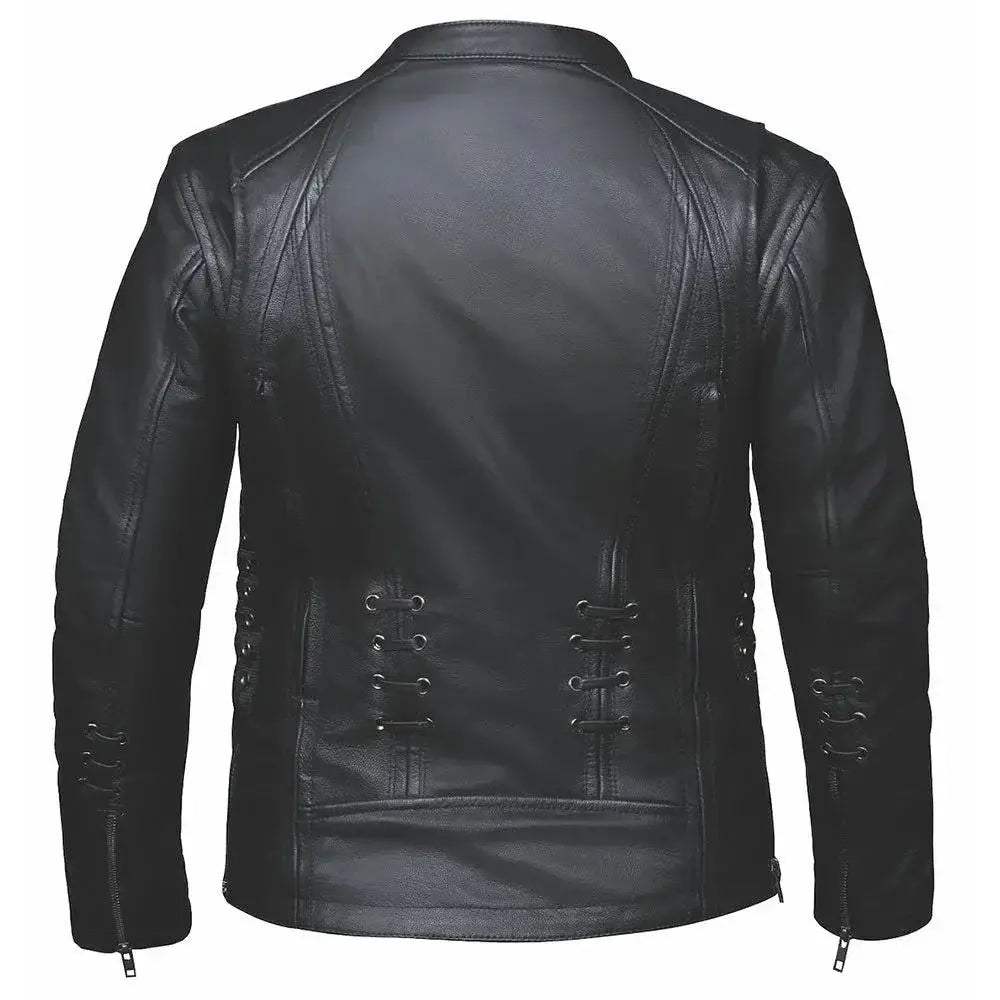 Raven - Women's Premium Leather Motorcycle Jacket - Unik Just for Bikers - Flyclothing LLC