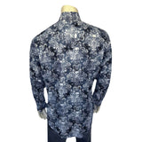 Rockmount Ranch Wear Men's Charcoal Skulls & Moths Print Western Shirt - Rockmount Clothing - Flyclothing LLC