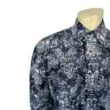 Rockmount Ranch Wear Men's Charcoal Skulls & Moths Print Western Shirt - Rockmount Clothing - Flyclothing LLC