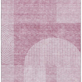 3' X 5' Blush And Ivory Geometric Washable Area Rug With UV Protection - HomeRoots - Flyclothing LLC